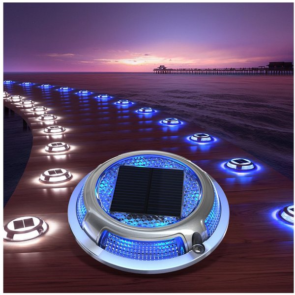 Quntis LED Solarleuchte 4/8 Stück Solarlampen Außen/draußen, Dimmbar Gartenleuchte für Terasse, Solarbetrieben, Automatisches Ein/Aus, Langlebige LEDs, LED fest