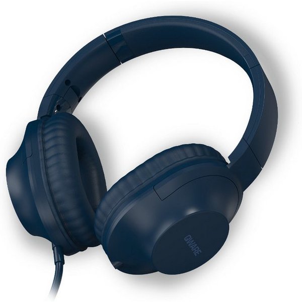 Qware Gaming Kabelgebundene faltbare Kopfhörer mit 3,5 mm Klinke und Bedienung Kopfhörer (Faltbares Design mit Kabelbedienung und 3,5 mm Klinkenanschluss)
