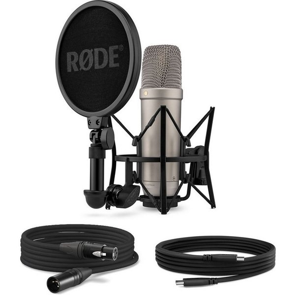 RØDE Mikrofon Rode NT1 5th Generation XLR USB Studio-Mikrofon, Vorteils-Set mit Ohrhörer
