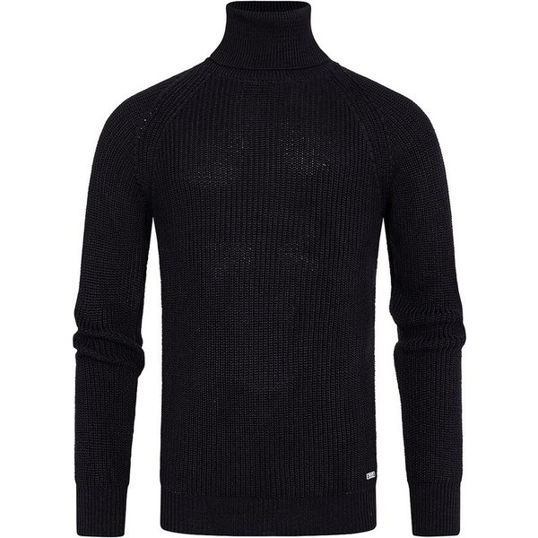 R-NEAL Rollkragenpullover Rollkragen Business Pullover Freizeit Grob-Strick Pulli Einfarbig