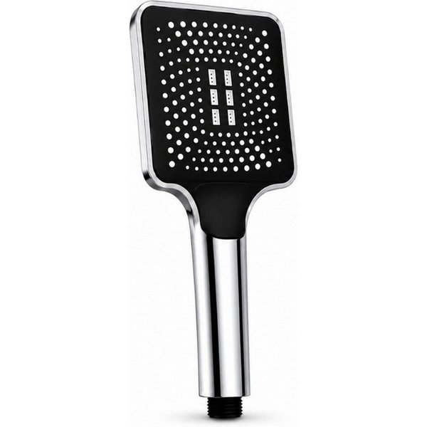 R2 Invest Handbrause mit 3 Strahlarten Universalanschluss 1/2 Zoll Silber, (1-tlg)