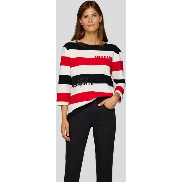 Rabe 3/4-Arm-Shirt gerippte Struktur