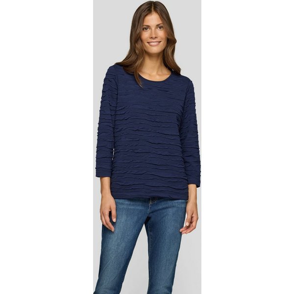 Rabe 3/4-Arm-Shirt mit Struktur Muster