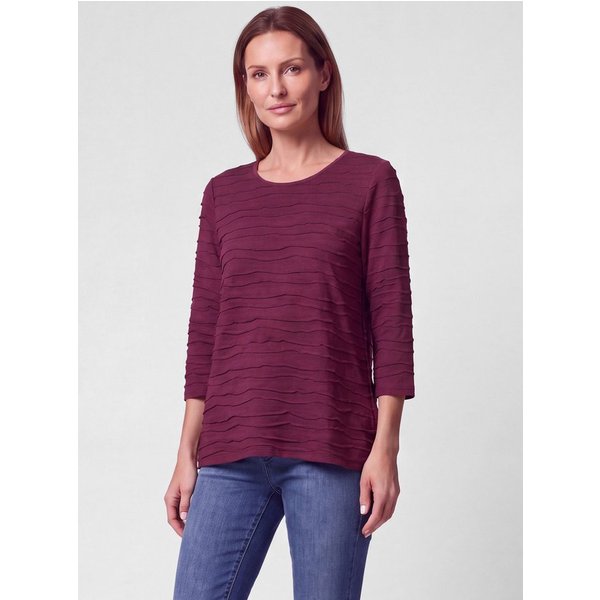 Rabe 3/4-Arm-Shirt mit Struktur Muster
