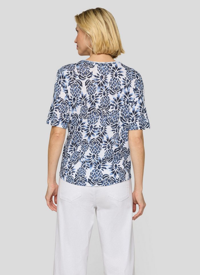 Rabe Kurzarmshirt mit Allover-Print – Bild 2 von 5