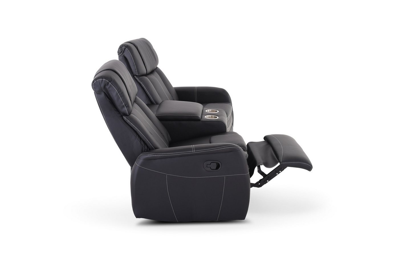 Raburg 2-Sitzer Kinosessel, 2er-Fernsehsessel mit Relaxfunktion, mechanisch, Maxx, mit Liegefunktion, für 2 Personen, Belastbarkeit je Sitzplatz 150 kg – Bild 2 von 5