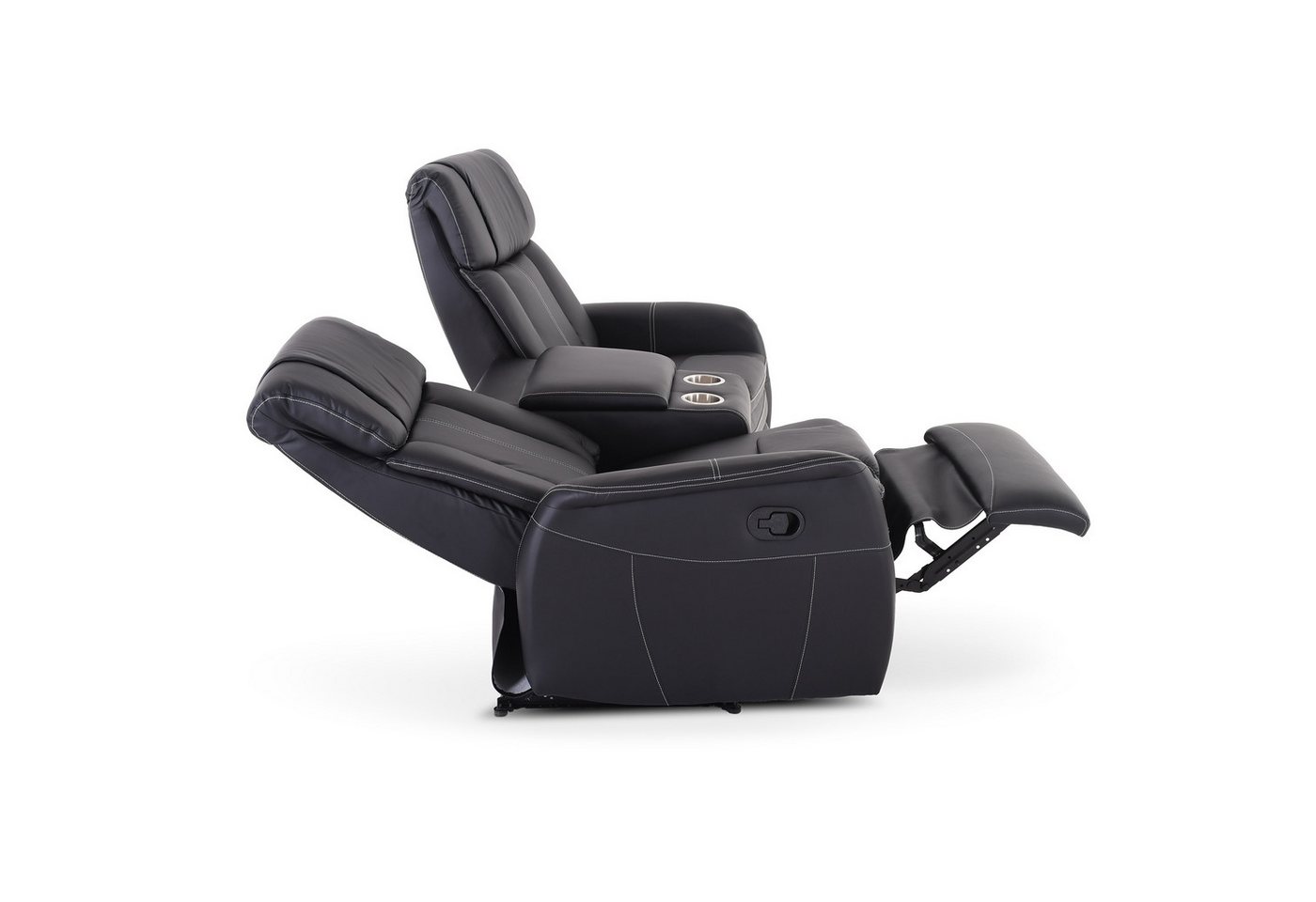 Raburg 2-Sitzer Kinosessel, 2er-Fernsehsessel mit Relaxfunktion, mechanisch, Maxx, mit Liegefunktion, für 2 Personen, Belastbarkeit je Sitzplatz 150 kg – Bild 3 von 5