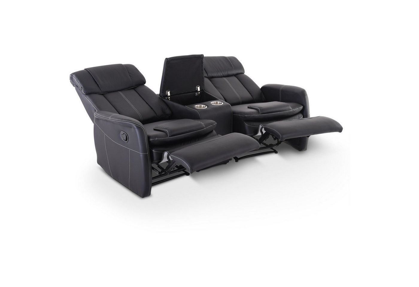 Raburg 2-Sitzer Kinosessel, 2er-Fernsehsessel mit Relaxfunktion, mechanisch, Maxx, mit Liegefunktion, für 2 Personen, Belastbarkeit je Sitzplatz 150 kg – Bild 4 von 5