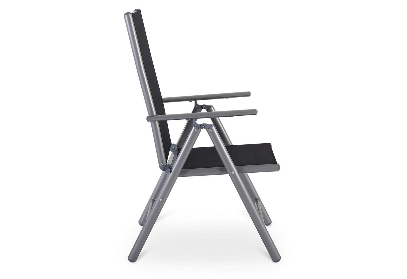 Raburg Gartenstuhl Hochlehner, 7-fach verstellbar, Alu-Klappstuhl, Noah (2er-Set), zusammenklappbar, bis 110 kg – Bild 4 von 5