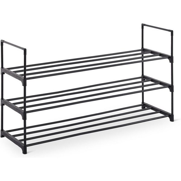 Raburg Schuhregal Schuhständer, Metall, praktischer Schuh-Organizer, Schwarz, Easy-Shoe, platzsparende Schuhaufbewahrung, für Flur, Wohnzimmer, Schlafzimmer