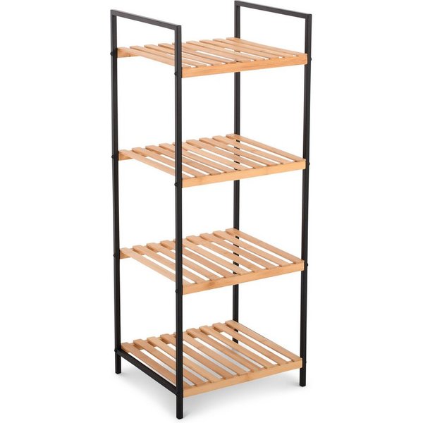 Raburg Standregal Küchenregal, Bambus, Kava, 3 Böden, für Flur, Schlafzimmer oder Bad, modernes Design