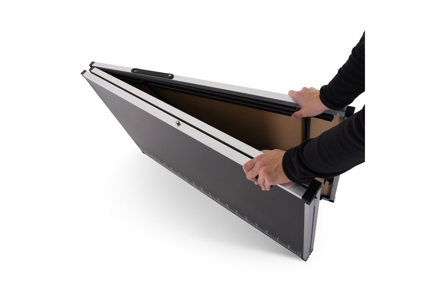 Raburg Tapeziertisch klappbar, 1-teilig, Aluminium, 300 cm x 60 x 77 cm, Stan, mit Zentimeter-Skala bis 290 cm, Multifunktionaler Tisch, bis 30 kg – Bild 5 von 5
