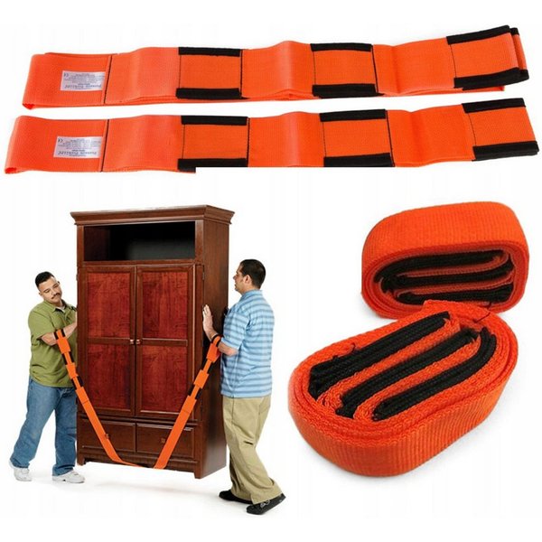 RACEL Möbelrolle Möbeltragegurte 2er Set Tragehilfe Umzugsgurte verstellbar 270 cm, (2-St., 2er Set), Rückenschonend, stark