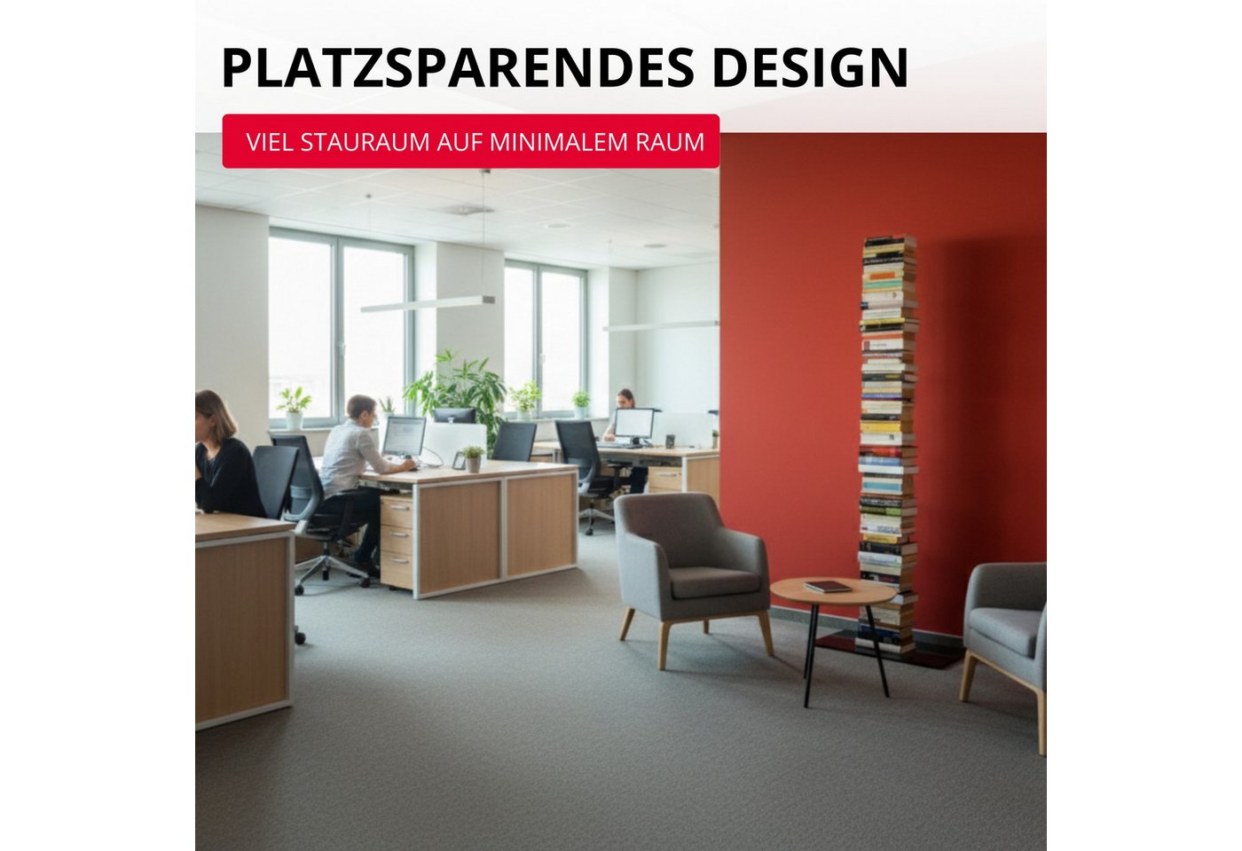 Radius Bücherturm Booksbaum 2 mit Standfuß groß – Bild 5 von 5