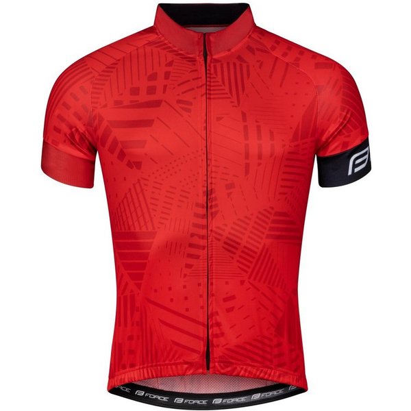 FORCE Radtrikot Jersey FORCE SHARD Kurzarm, Rot %%%
