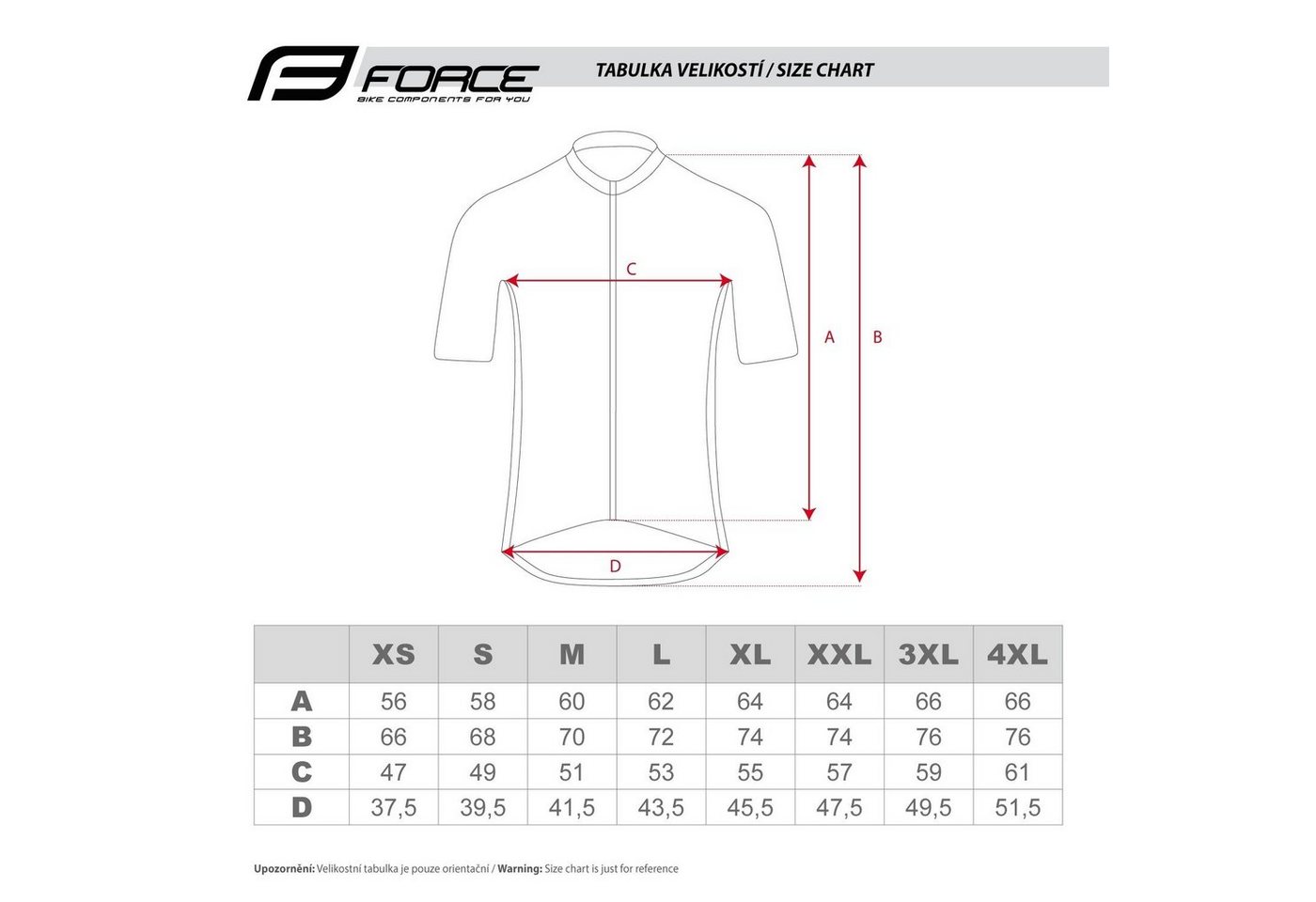 FORCE Radtrikot Jersey FORCE SHARD Kurzarm, Rot %%% – Bild 2 von 2