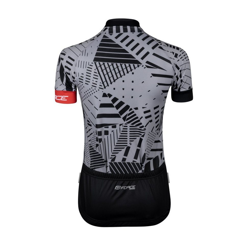 FORCE Radtrikot Jersey FORCE SHARD LADY kurzarm, Grau %%% – Bild 4 von 4