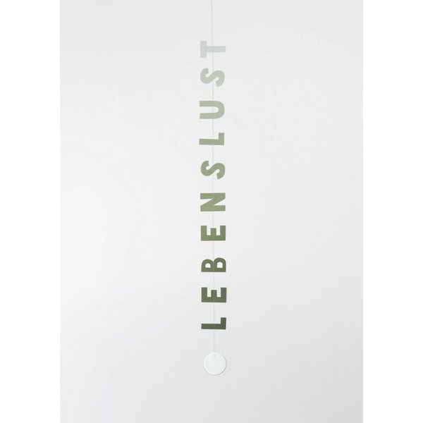 Räder Design Girlande Textkette Papierkette Lebenslust von räder schöner Spruch Leben Länge: