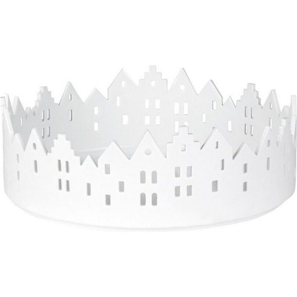Räder Design Windlicht Räder Stadtschale 18,5 cm Schale Weiß Porzellan mit Relief 92144
