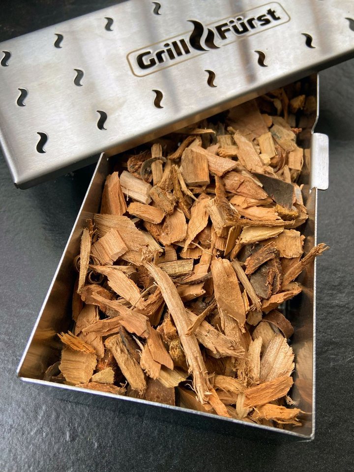 Grillfürst Räucherbox Grillfürst Räucherchips Kirsche - 1 kg – Bild 2 von 2