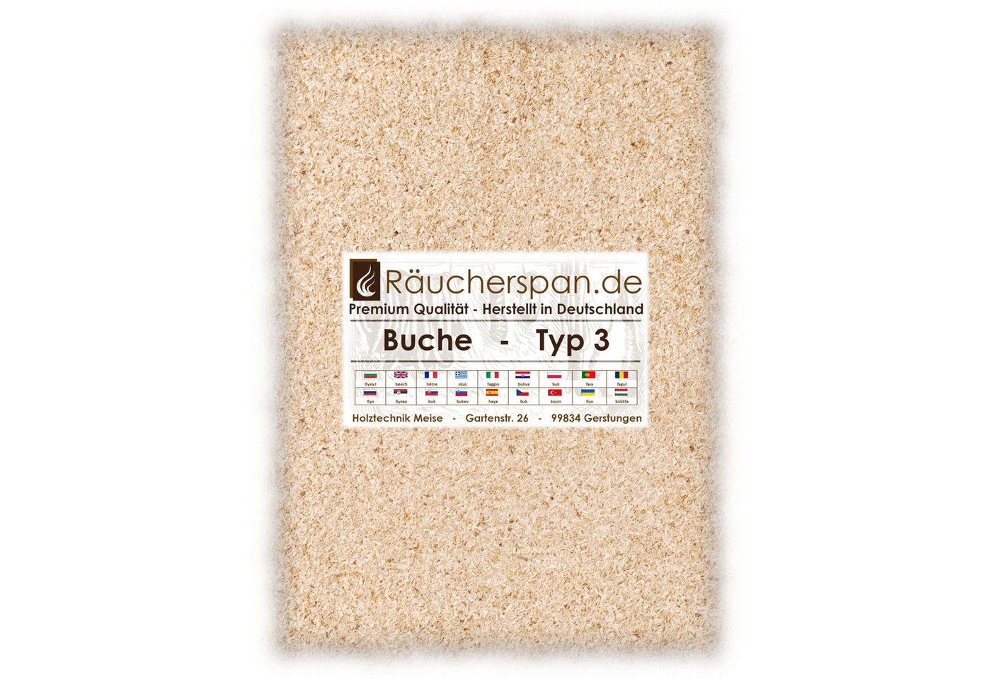 Räucherspan.de Räucherofen Räucherspäne, Buche, Typ 3, 5kg, naturbelassenes Holz, Kammergetrocknet – Bild 2 von 3
