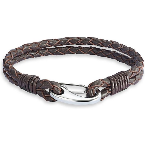 Rafaela Donata Lederarmband Lederarmband aus Echtleder, in dunkelbraun, für Damen und Herren