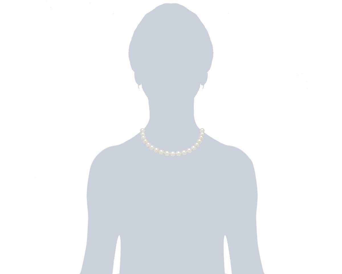 Rafaela Donata Perlenkette silber, Kette Sterling Silber Muschelkernperle weiß – Bild 3 von 4