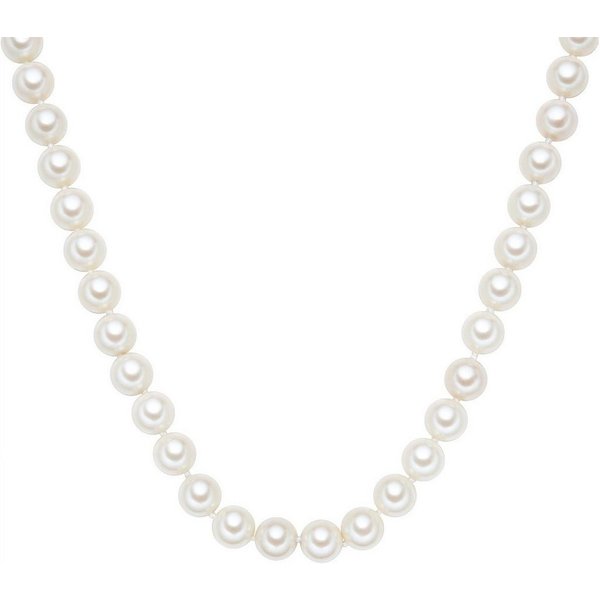 Rafaela Donata Perlenkette weiß, Kette Sterling Silber Muschelkernperle weiß