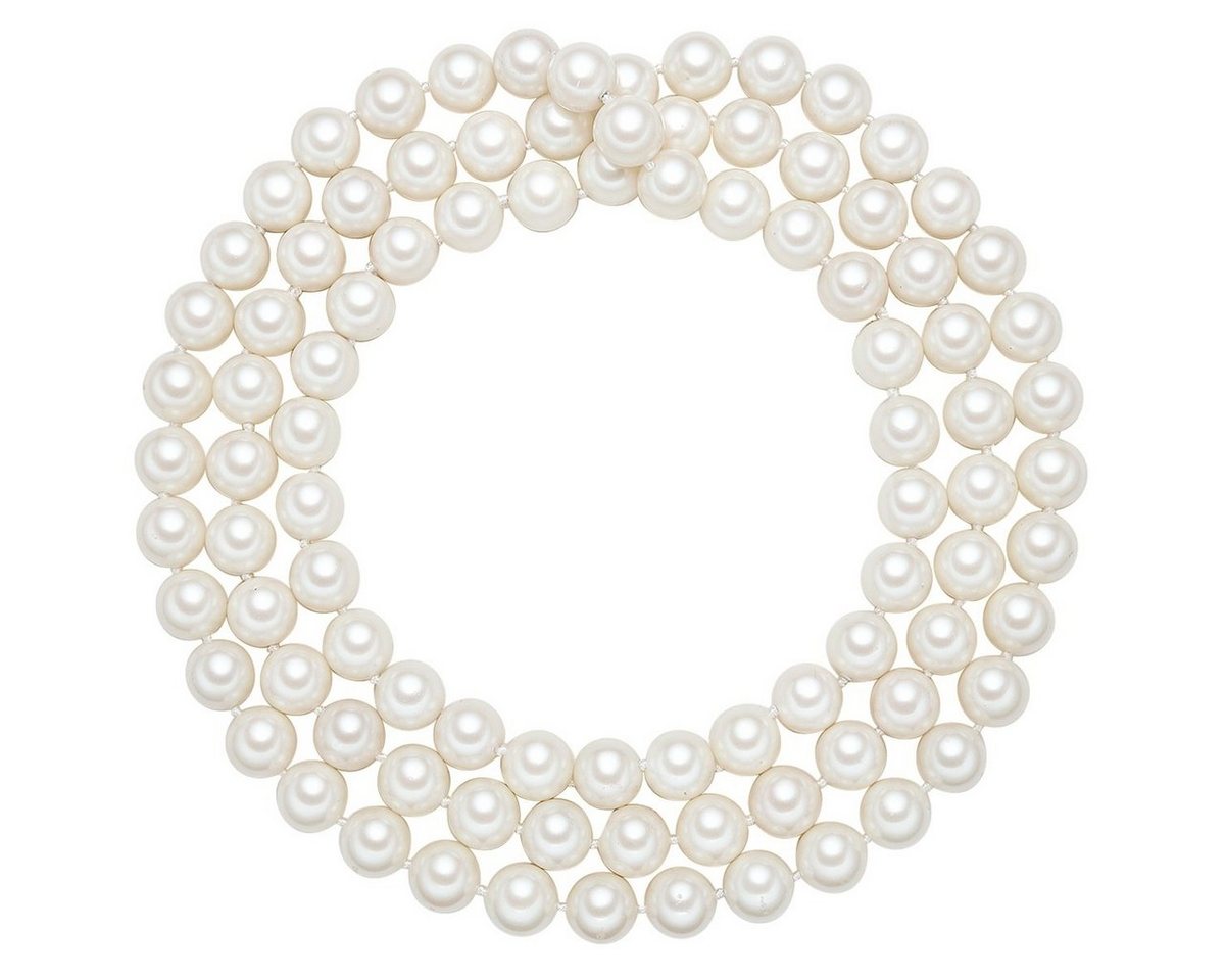 Rafaela Donata Perlenkette weiß, Kette Sterling Silber Muschelkernperle weiß – Bild 3 von 4