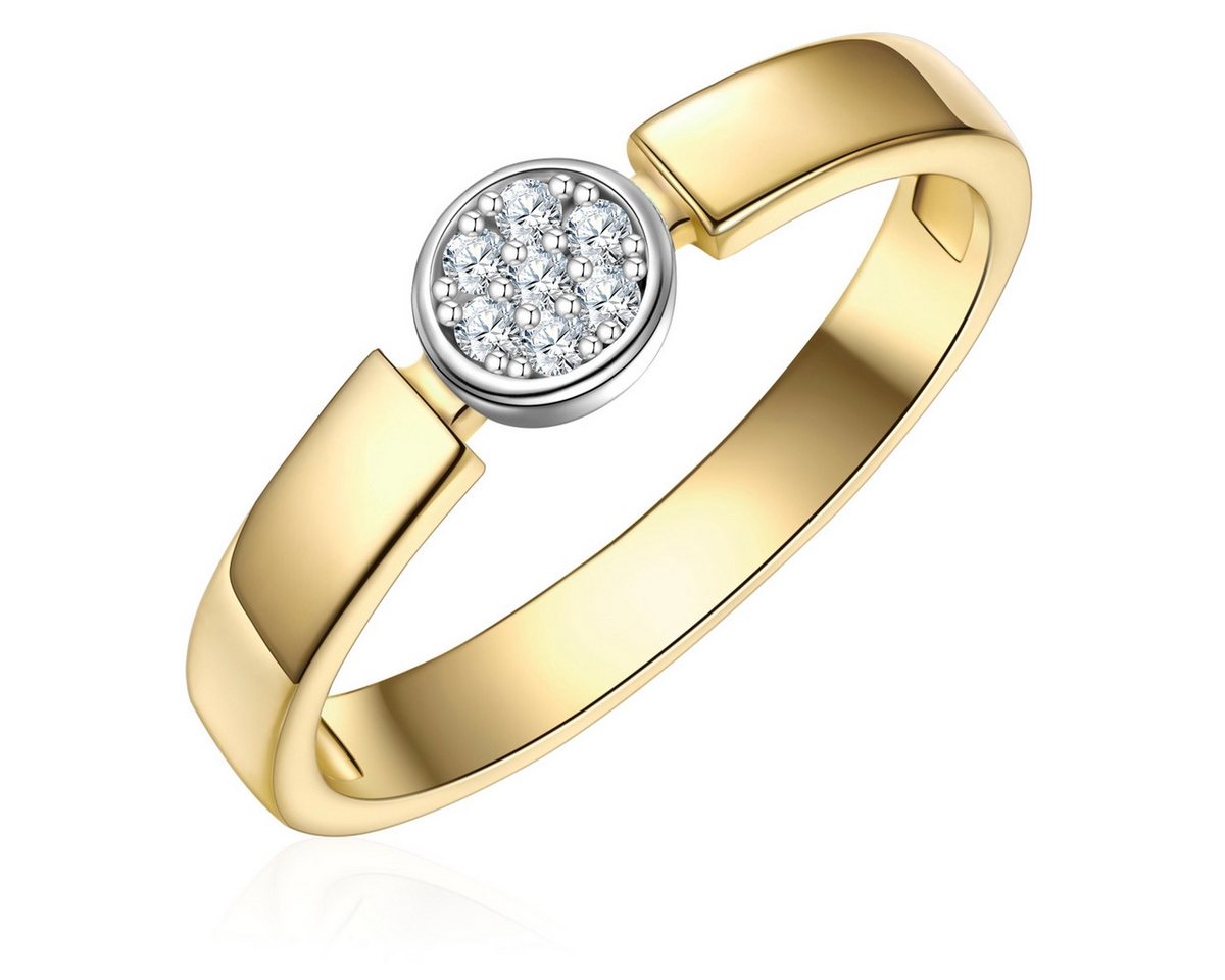 Rafaela Donata Silberring gelbgold, mit Zirkonia – Bild 3 von 5