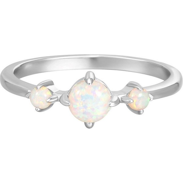 Rafaela Donata Silberring silber, mit Opal (synth)