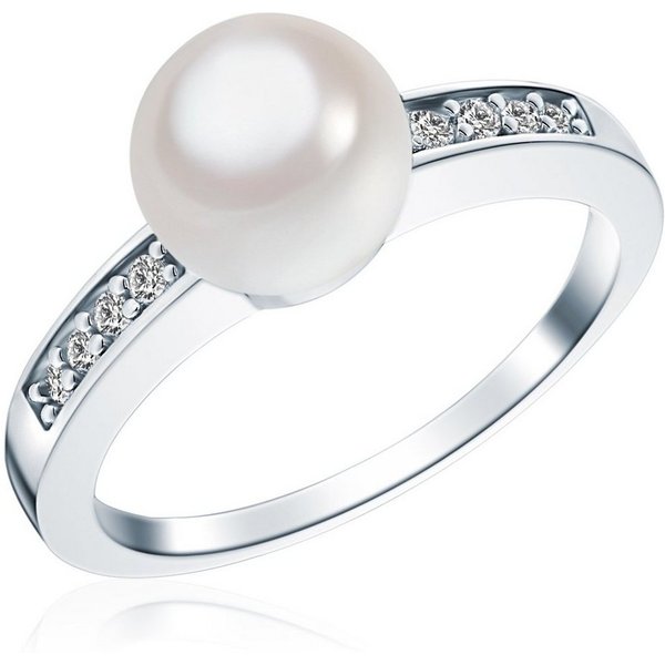 Rafaela Donata Silberring silber, mit Muschelkernperle