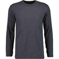 RAGMAN Herren Langarmshirt - Basic Shirt Regular Fit, Rundhals. Baumwolle, Größe XL in Grau