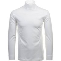 RAGMAN Herren Rollkragenpullover - Langarm Basic Rollkragen Regular Fit, Single Jersey, einfarbig, Größe 2XL in Weiß