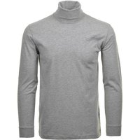 RAGMAN Herren Rollkragenpullover - Langarm Basic Rollkragen Regular Fit, Single Jersey, einfarbig, Größe S in Grau