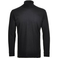 RAGMAN Herren Rollkragenpullover - Langarm Basic Rollkragen Regular Fit, Single Jersey, einfarbig, Größe S in Schwarz