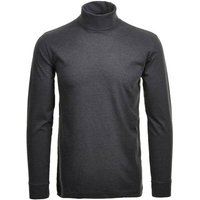 RAGMAN Herren Rollkragenpullover - Langarm Basic Rollkragen Regular Fit, Single Jersey, einfarbig, Größe 2XL in Grau