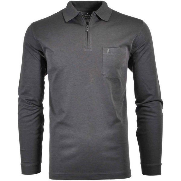 RAGMAN Langarm-Poloshirt