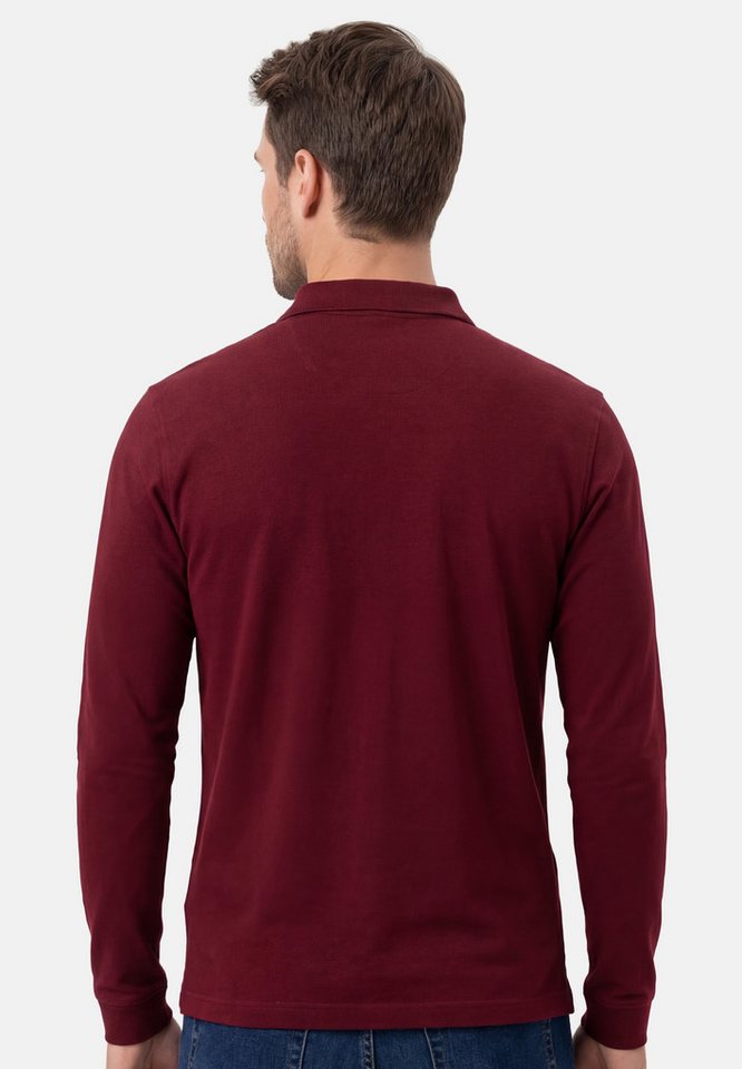 RAGMAN Langarm-Poloshirt Basic (1-tlg) Poloshirt - Baumwolle - Atmungsaktiv - Klassischer Look – Bild 3 von 5