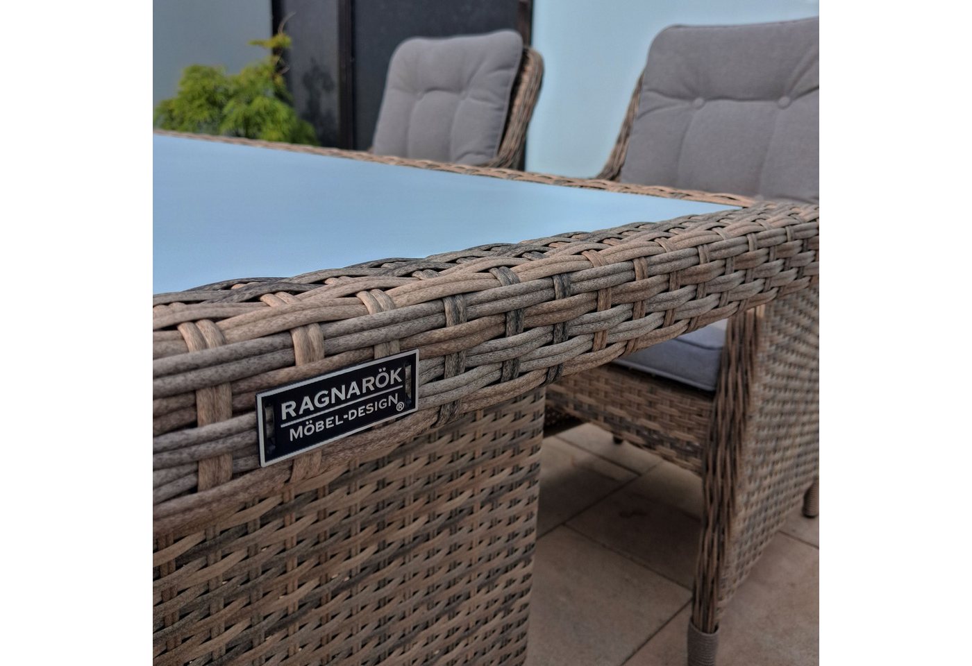 Ragnarök Möbel-Design Garten-Essgruppe gartenmöbel set KC – Bild 3 von 5