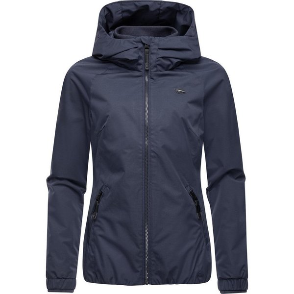 Ragwear Outdoorjacke Dizzie Tech Wasserdichte Damen Übergangsjacke mit großer Kapuze