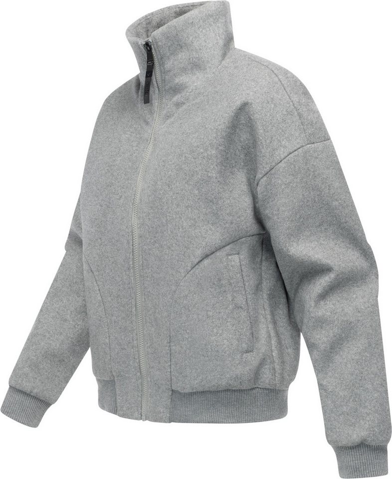 Ragwear Outdoorjacke Toscia angesagte oversized Übergangsjacke in Woll-Optik – Bild 2 von 5