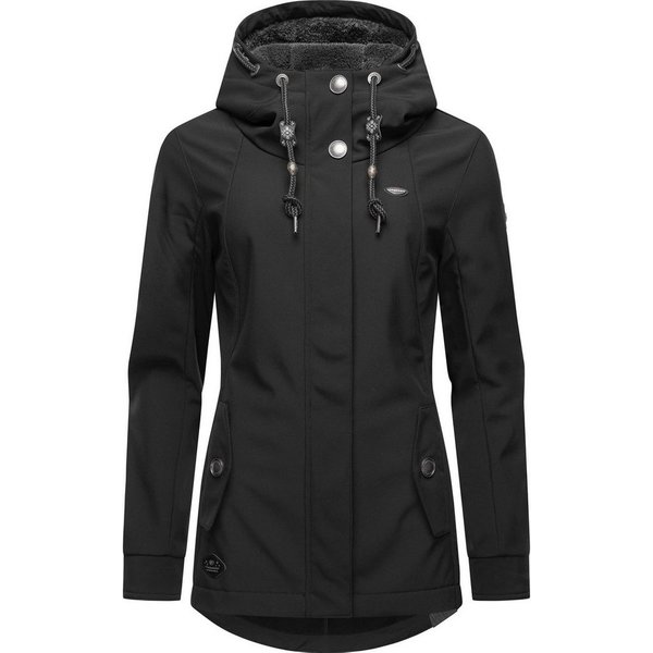 Ragwear Softshelljacke Monadde Softshell Praktische wasserabweisende Softshell Damenjacke