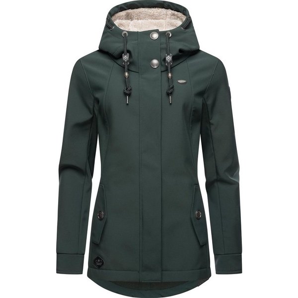 Ragwear Softshelljacke Monadde Softshell Praktische wasserabweisende Softshell Damenjacke
