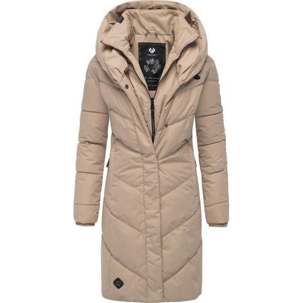 Ragwear Steppmantel Natalka stylischer, gesteppter Winterparka mit gefütterter Kapuze