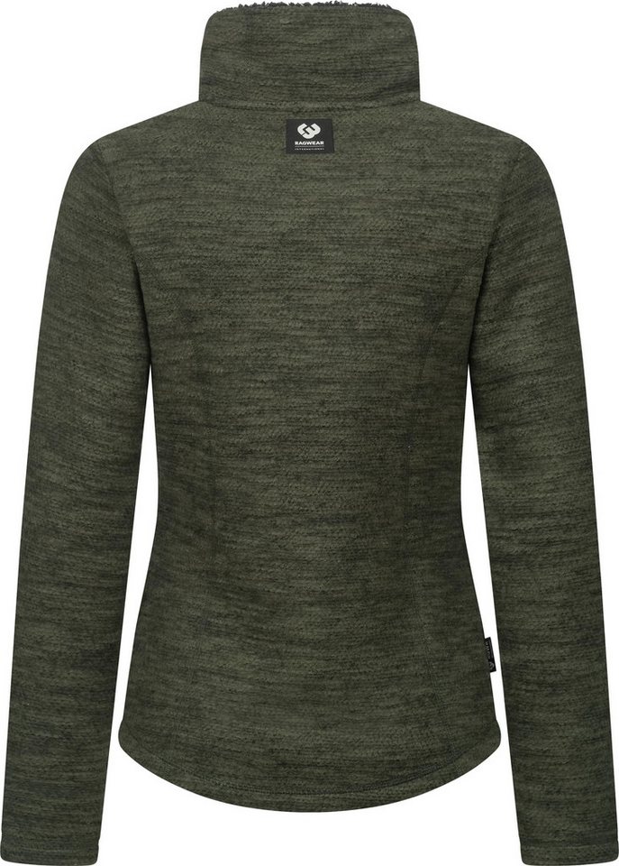 Ragwear Strickfleecejacke Saskie Melange Grob gestrickte Damen-Jacke mit Teddyfell-Futter – Bild 3 von 5