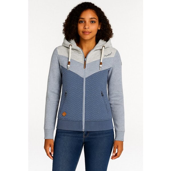 Ragwear Sweatjacke TREGA ZIP O im Colorblocking-Design