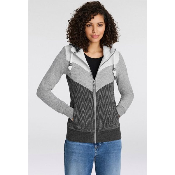 Ragwear Sweatjacke TREGA ZIP O im Colorblocking-Design