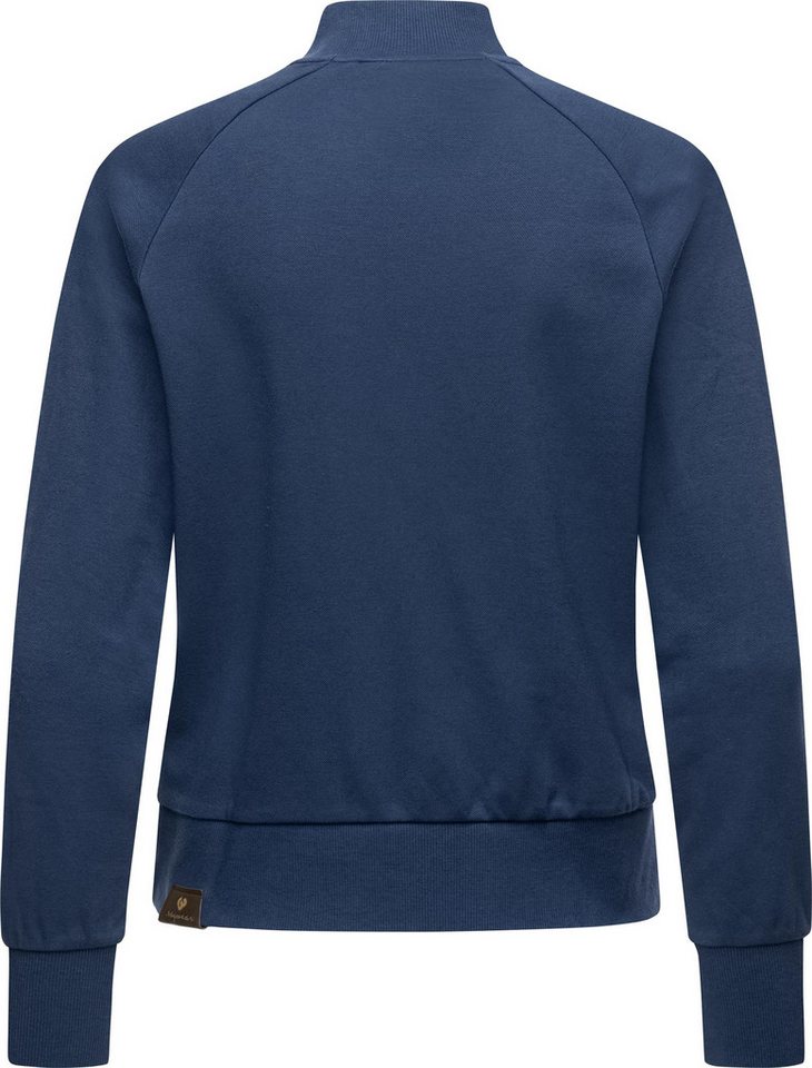 Ragwear Sweatshirt Majjorka Solid Damen Langarmshirt mit Rippbündchen und Zierknöpfen – Bild 3 von 3