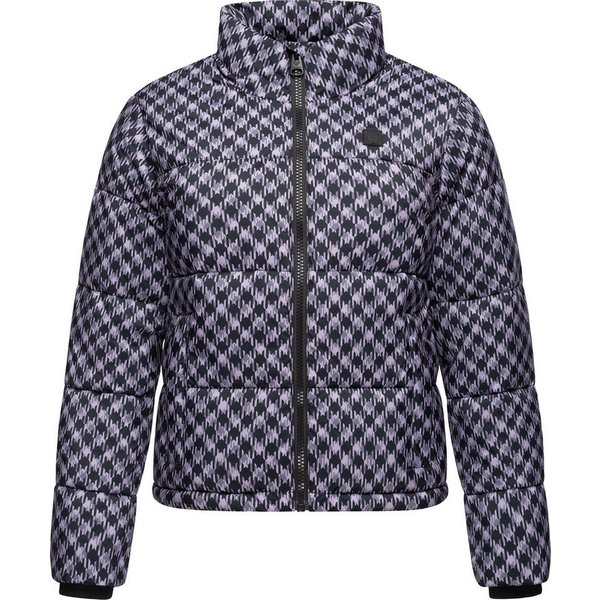 Ragwear Winterjacke Serah Print wasserdichte Winter Steppjacke mit Hahnentritt Muster
